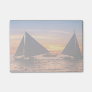 Paraw-Segeln bei Sunset Phillipinen Post-it Klebezettel
