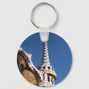 Parc Guell Lebkuchenhäuschen Schlüsselanhänger