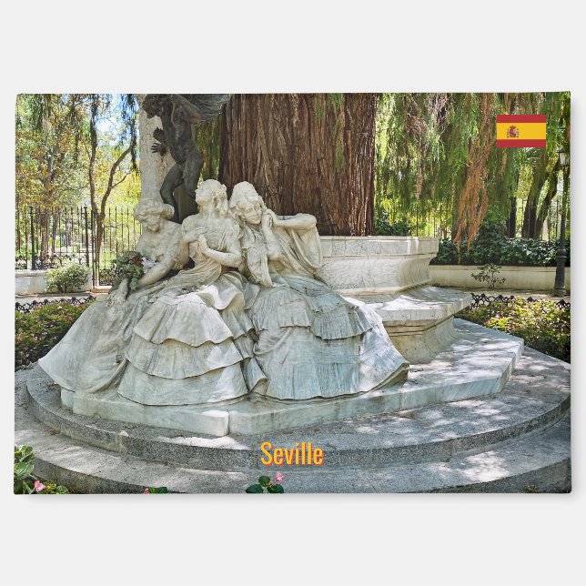 Parc Maria Louisa in Sevilla Magnet (Vorderseite)