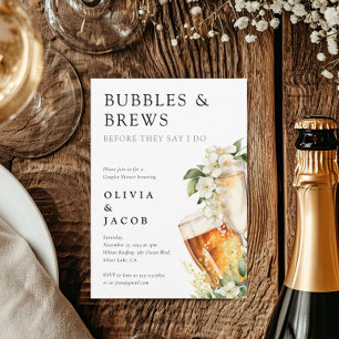 Pärchen-Dusche mit Sekt und Bier Einladung