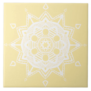 Parchment Mandala Fliese