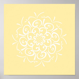 Parchment Mandala Poster