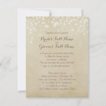 Parchment Sparkle Einladung