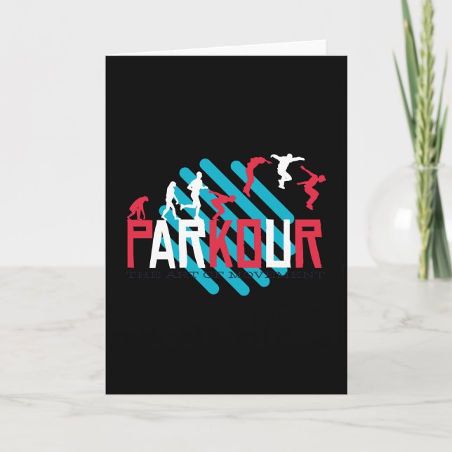 Parcour, Parkour, Akrobatik, Freeruning Karte (Vorderseite)