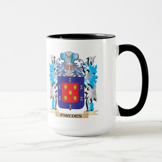 Paredes Wappen - Familienwappen Tasse (Rechts)