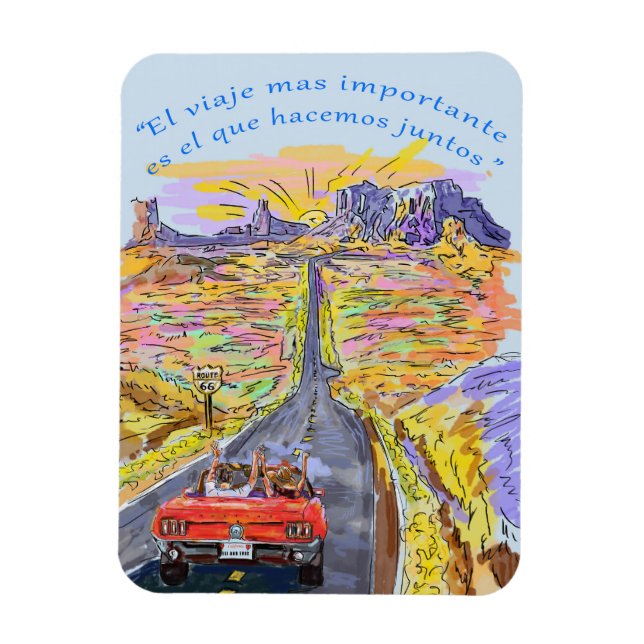 pareja de viaje magnet (Vertikal)