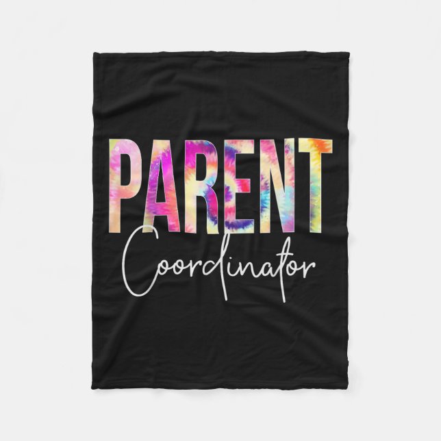 Parent Coordinator Tie Dye Back To School Apprecia Fleecedecke (Vorderseite)
