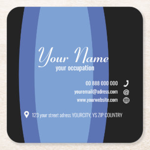 PARENTHESE Collection Business Card Paper Unterset Rechteckiger Pappuntersetzer