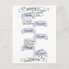 Parenting is... Vollständiting Postkarte