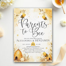 Parents Bee Summer Honey Floral Coed Baby Shower