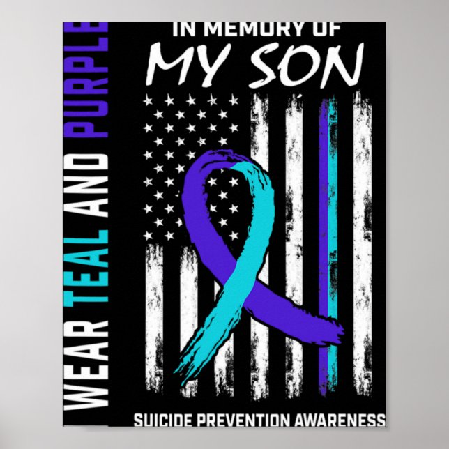 Parents In Memory Of Son Suicide Awareness Prevent Poster (Vorne)