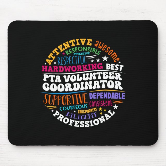 Parents Teacher Ociation Pta Volunteer Coordinator Mousepad (Vorne)