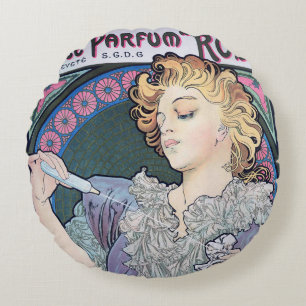 Parfüm, Alphonse Mucha Throw Kissen