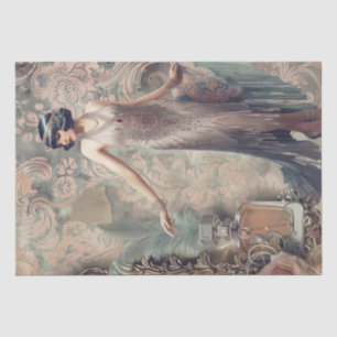 Parfüm Flapper Girl Art Deco Seidenpapier