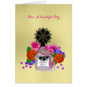 Parfüm Flasche Blume Feminine Elegante