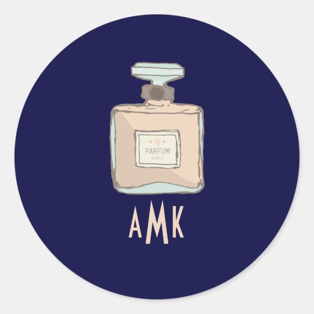 Parfum Flasche Illustration Umschlag Aufkleber (Vorderseite)