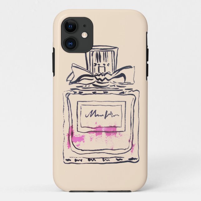 Parfüm Flasche Mode Aquarell Illustration Case-Mate iPhone Hülle (Rückseite)