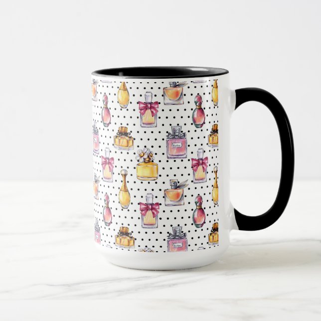 Parfum Flaschen-Muster Tasse (Rechts)