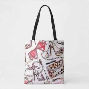 Parfüm Lippenstift Brieftasche Schuh Halskette Kos