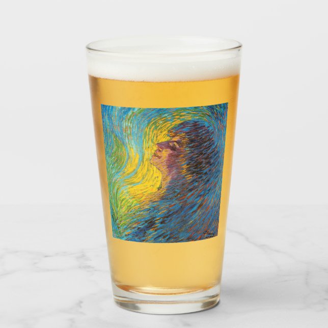 Parfüm (Portrait von Frauen) (von Luigi Russolo) Glas (Vorne (Gefüllt))