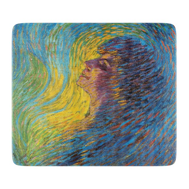 Parfüm (Portrait von Frauen) (von Luigi Russolo) Schneidebrett (Vorderseite)