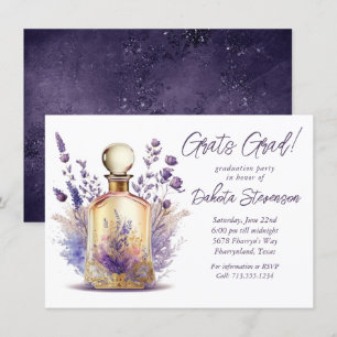 Parfüm und Lavendel Boho Floral Abschluss Einladung