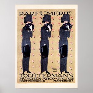 PARFUMERIE TOCHTERMANN München Ludwig Hohlwein Alt Poster
