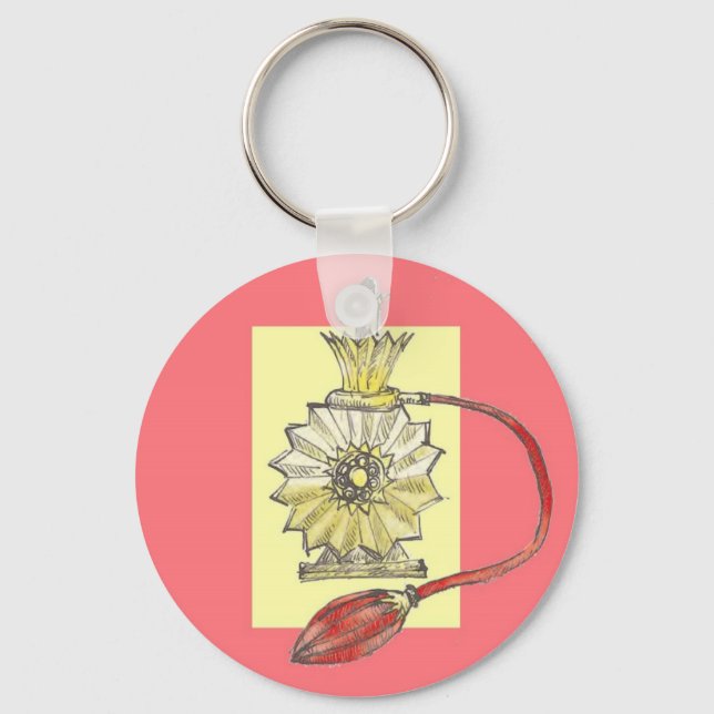 Parfümflasche der 20er Jahre Schlüsselanhänger (Vorderseite)