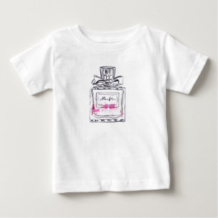 Parfümflasche Mode-Wasserfarben-Illustration Baby T-shirt