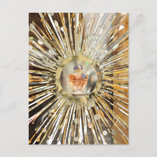 Parfümflasche Postkarte (Vorderseite)