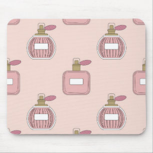 Parfümflaschen-Muster Schickes Mädchen-Mauspad Mousepad