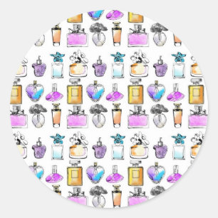 Parfüms Art Runder Aufkleber