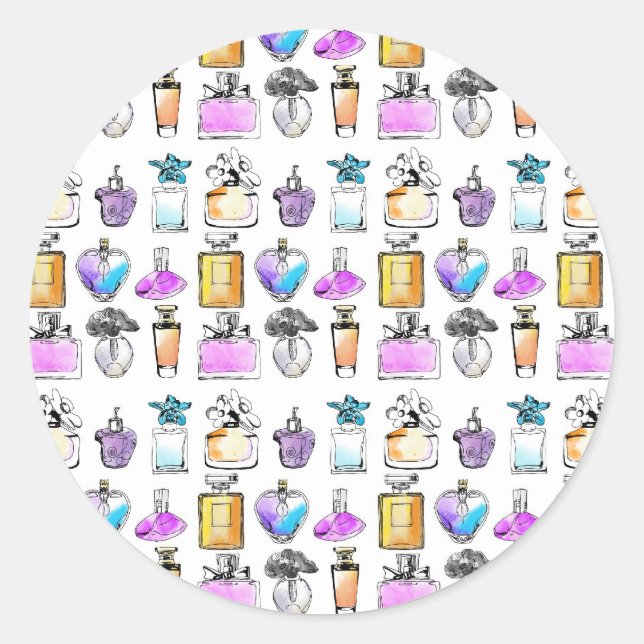 Parfüms Art Runder Aufkleber (Vorderseite)