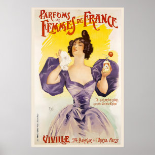 Parfums Parfümwerbung Des Femmes de Franceby Jean Poster