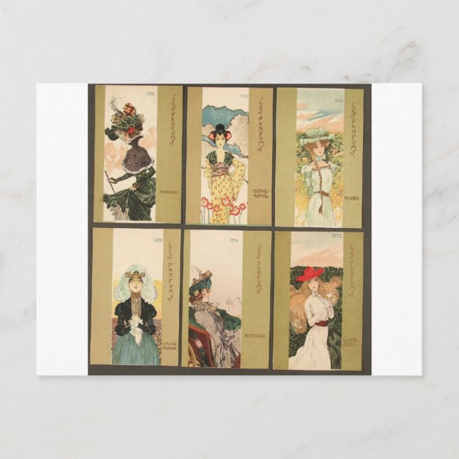 Parfums von Raphael Kirchner Postkarte (Vorderseite)