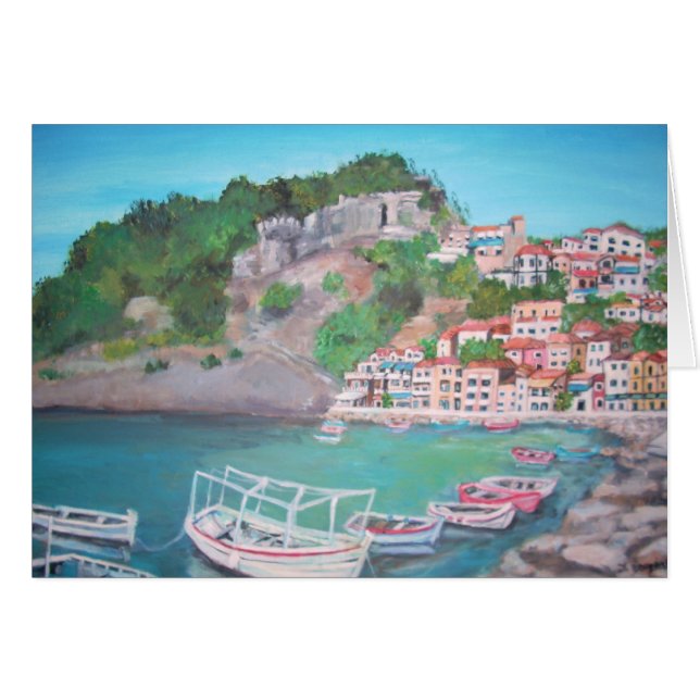 Parga, Griechenland-Karte (Vorderseite (Horizontal))