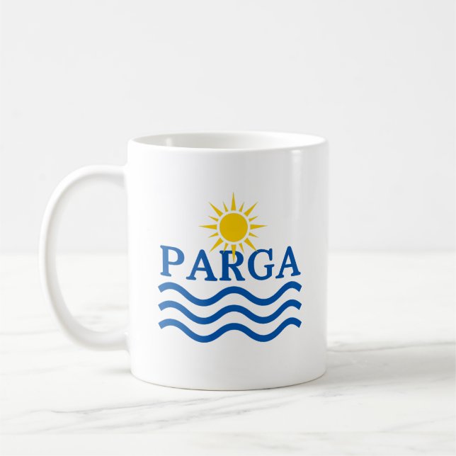 PARGA Griechenland, Sun Waves Kaffeetasse (Links)
