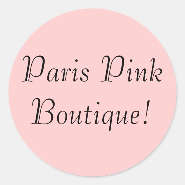 Paria Pink Boutique! Aufkleber (Vorderseite)