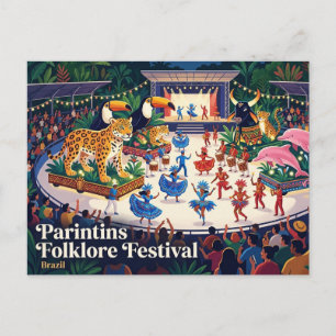 Parintins Folklore Festival Brasilien Postkarte