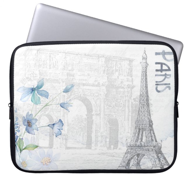 Paris 15" Laptop Hülse Laptopschutzhülle (Vorderseite)