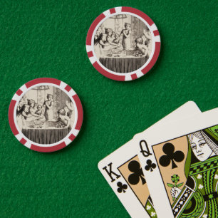 Paris 1790er Rouletteszene Liebe & Chance Pokerchips