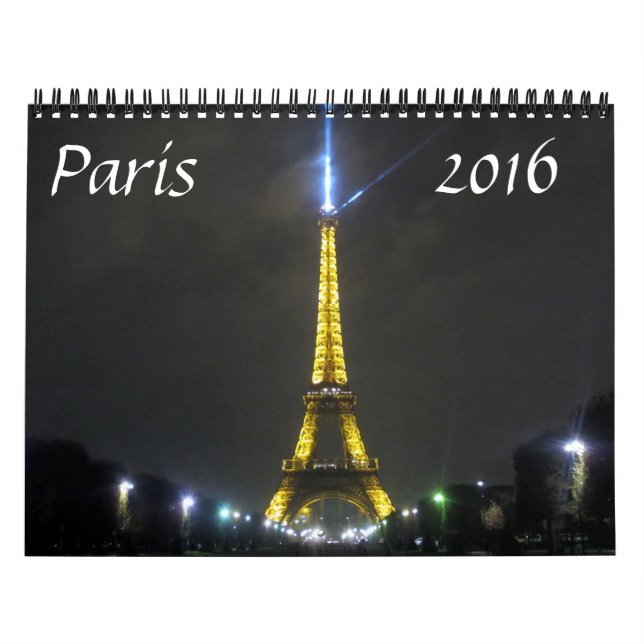 Paris 2016 kalender (Titelbild)