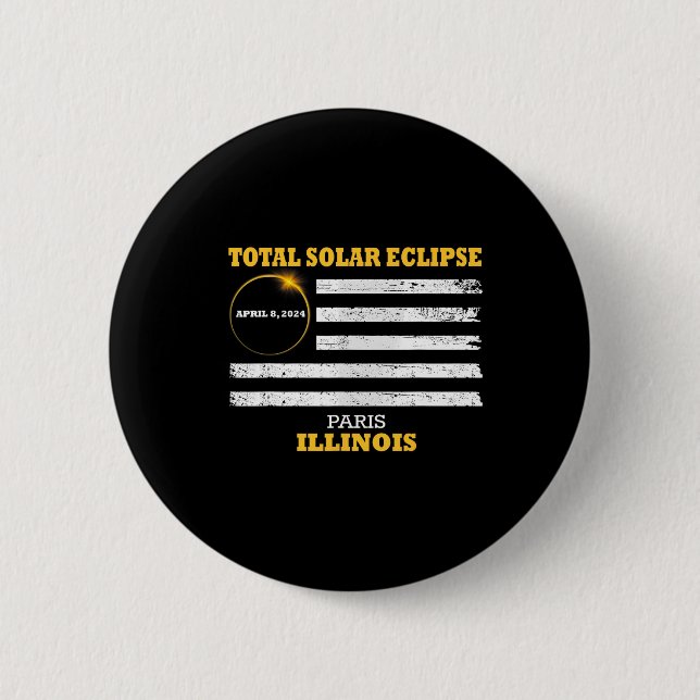 Paris 2024 Solar Eclipse 2024 040824 Eclipse Button (Vorderseite)