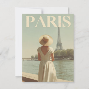 Paris 50er Jahre Vintage Postkarte