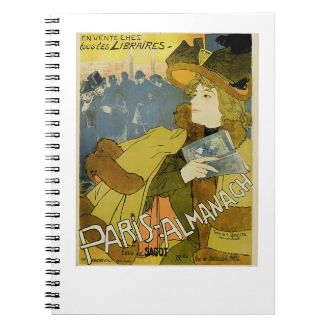 Paris-Almanach Notizblock (Vorderseite)