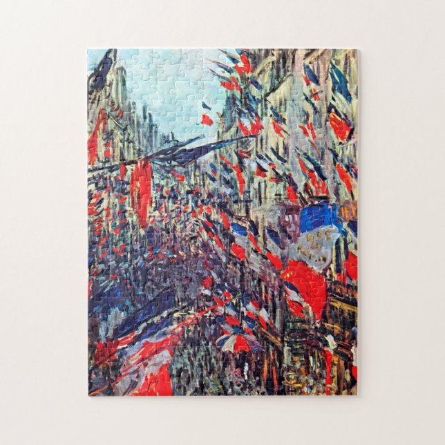 Paris am Nationalfeiertag, Claude Monet Puzzle (Vertikal)
