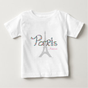 PARIS Amour mit Eiffelturm Baby T-shirt