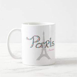 PARIS Amour mit Eiffelturm Kaffeetasse