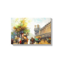 Paris an einem Regentag. Aquarellmalerei