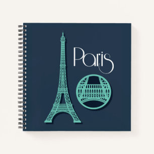 Paris Aquamarin Notizbuch
